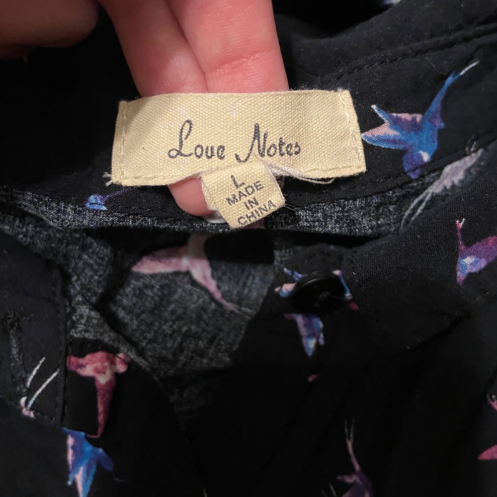 Hummingbird Cropped Button Down - Picture 3 of 3